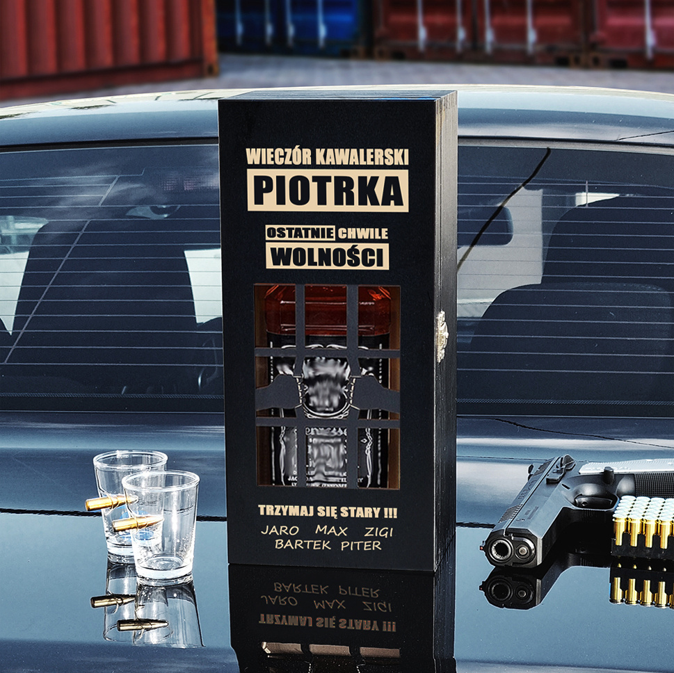 Skrzynka na alkohol - śmieszny prezent na Wieczór Kawalerski - Sklep